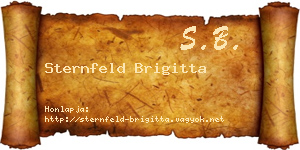 Sternfeld Brigitta névjegykártya